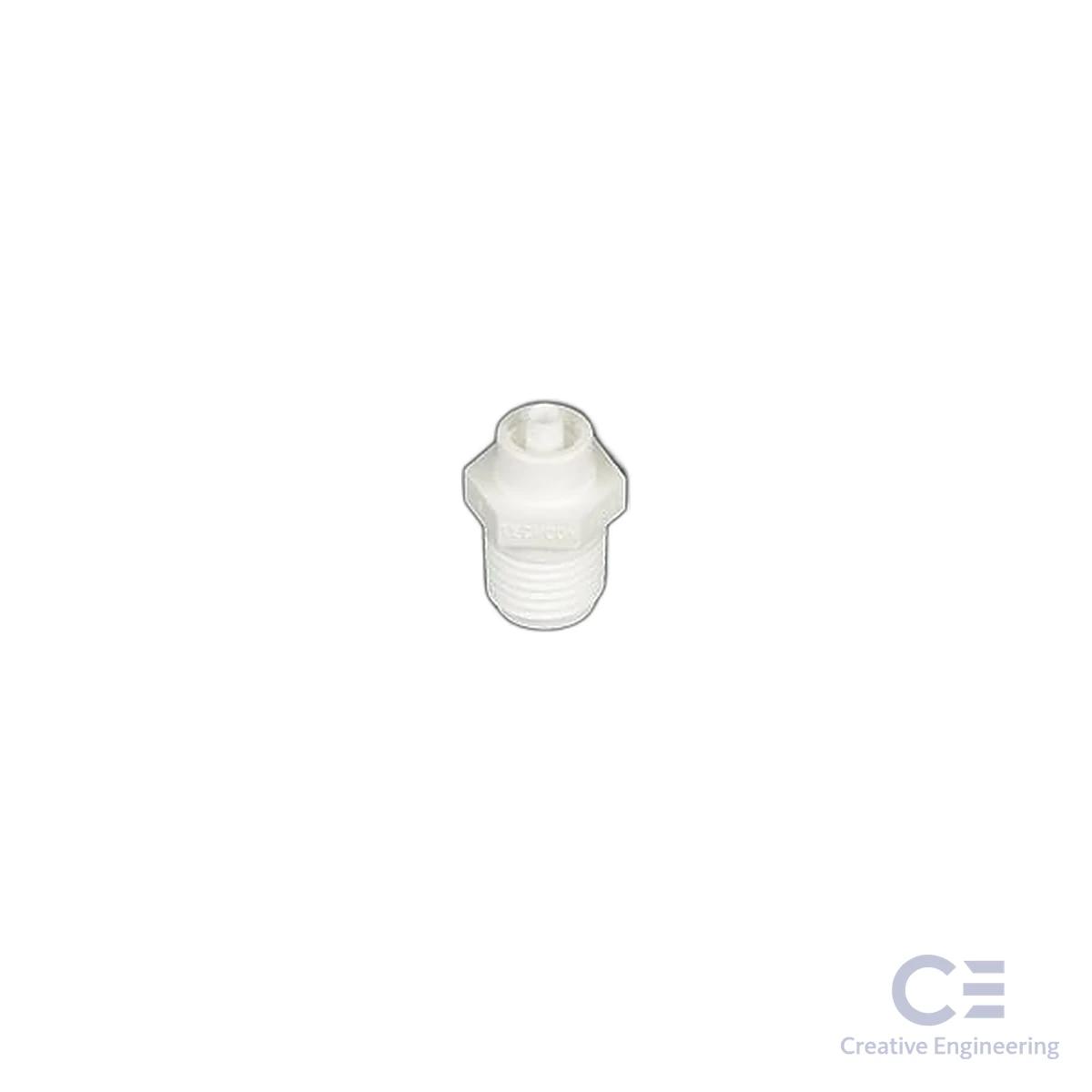 LUER LOCK ADAPTER, 1/4 NPT, WHITE