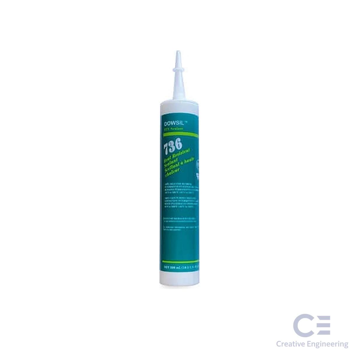 Keo silicone chịu nhiệt DOWSIL 736 Heat Resistant Sealant, 300 ml/chai